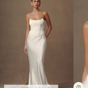 Meshki Harlow Satin Strapless Dress